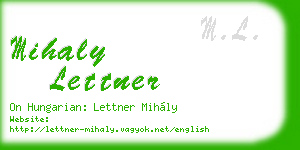 mihaly lettner business card