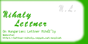 mihaly lettner business card